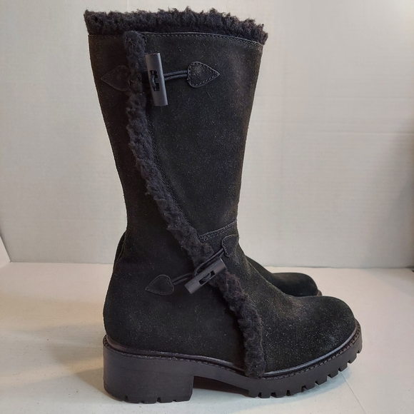 Rampage Iceberg Black Leather Suede Boots - Picture 11 of 16